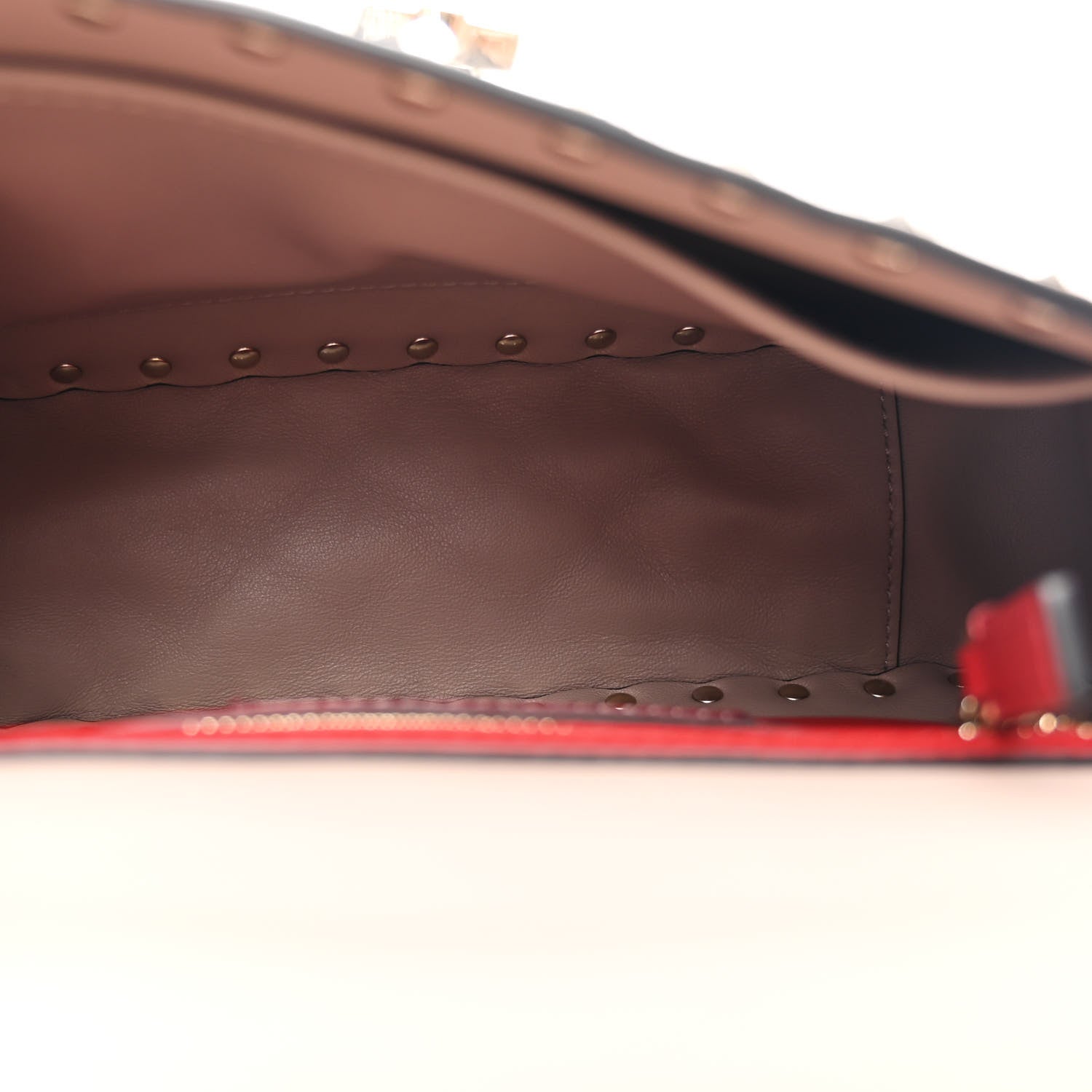 Valentino Garavani Lambskin Medium Rockstud Spike Shoulder Bag Poudre 5 of 9