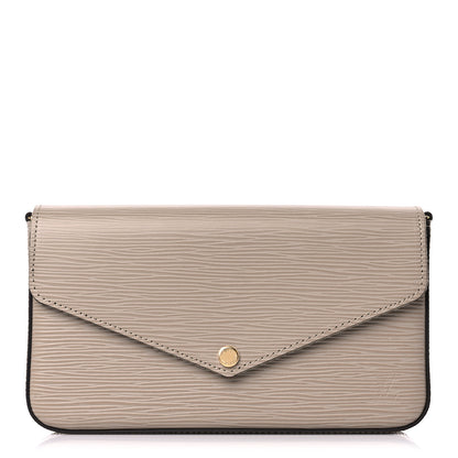 Louis Vuitton Epi Felicie Pochette Chain Wallet Galet 2 of 9