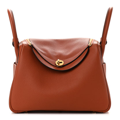 Hermes Taurillon Clemence Lindy 30 Cuivre 1 of 9