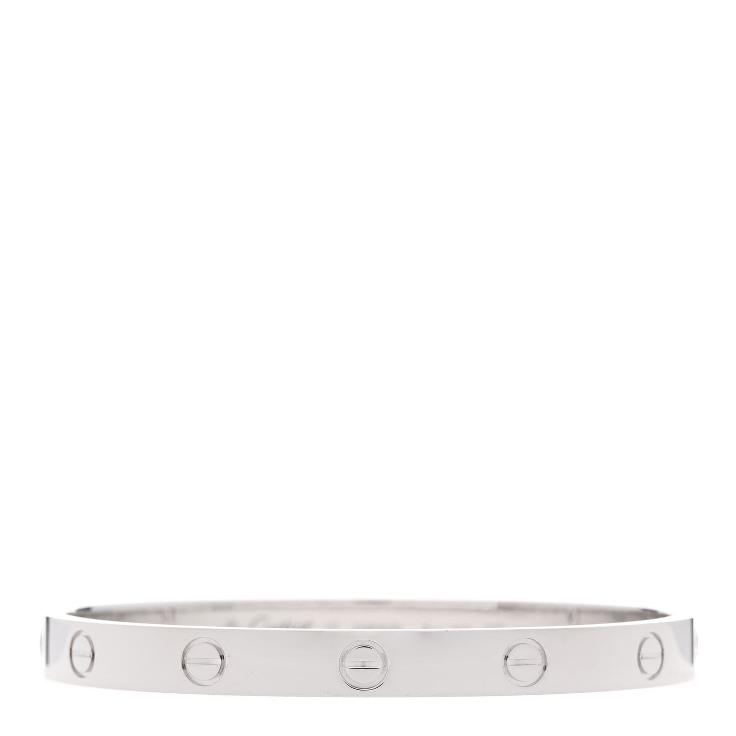 18K White Gold LOVE Bracelet 17