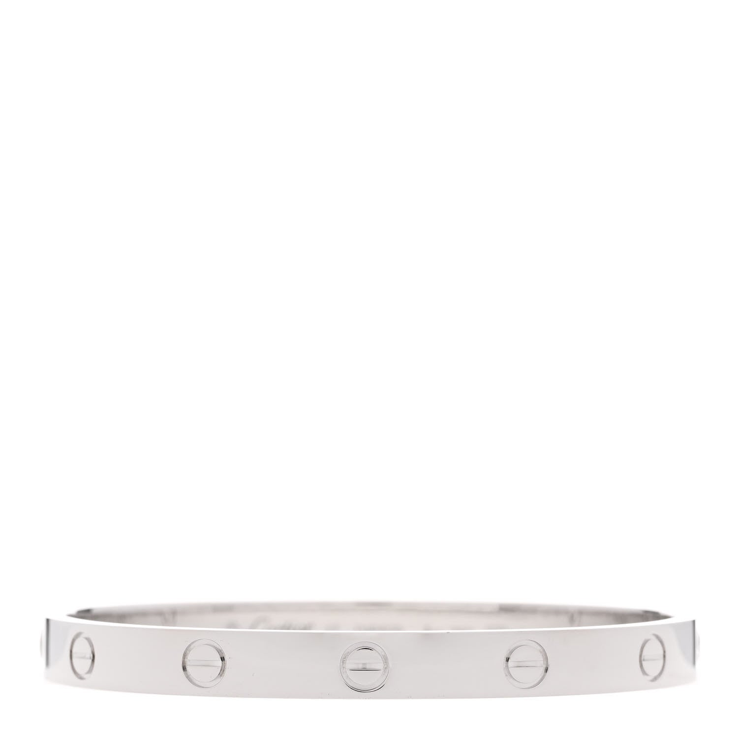 Cartier 18K White Gold LOVE Bracelet 17 1 of 7