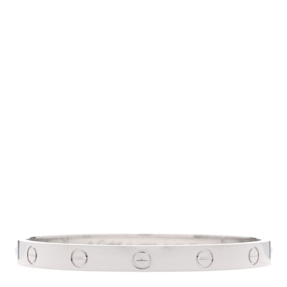 Cartier 18K White Gold LOVE Bracelet 17 1 of 7