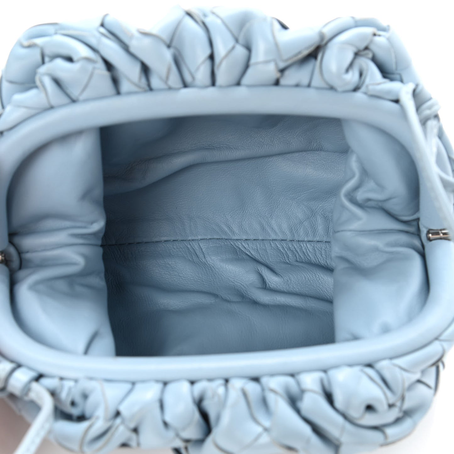 Nappa Intrecciato The Mini Pouch Ice
