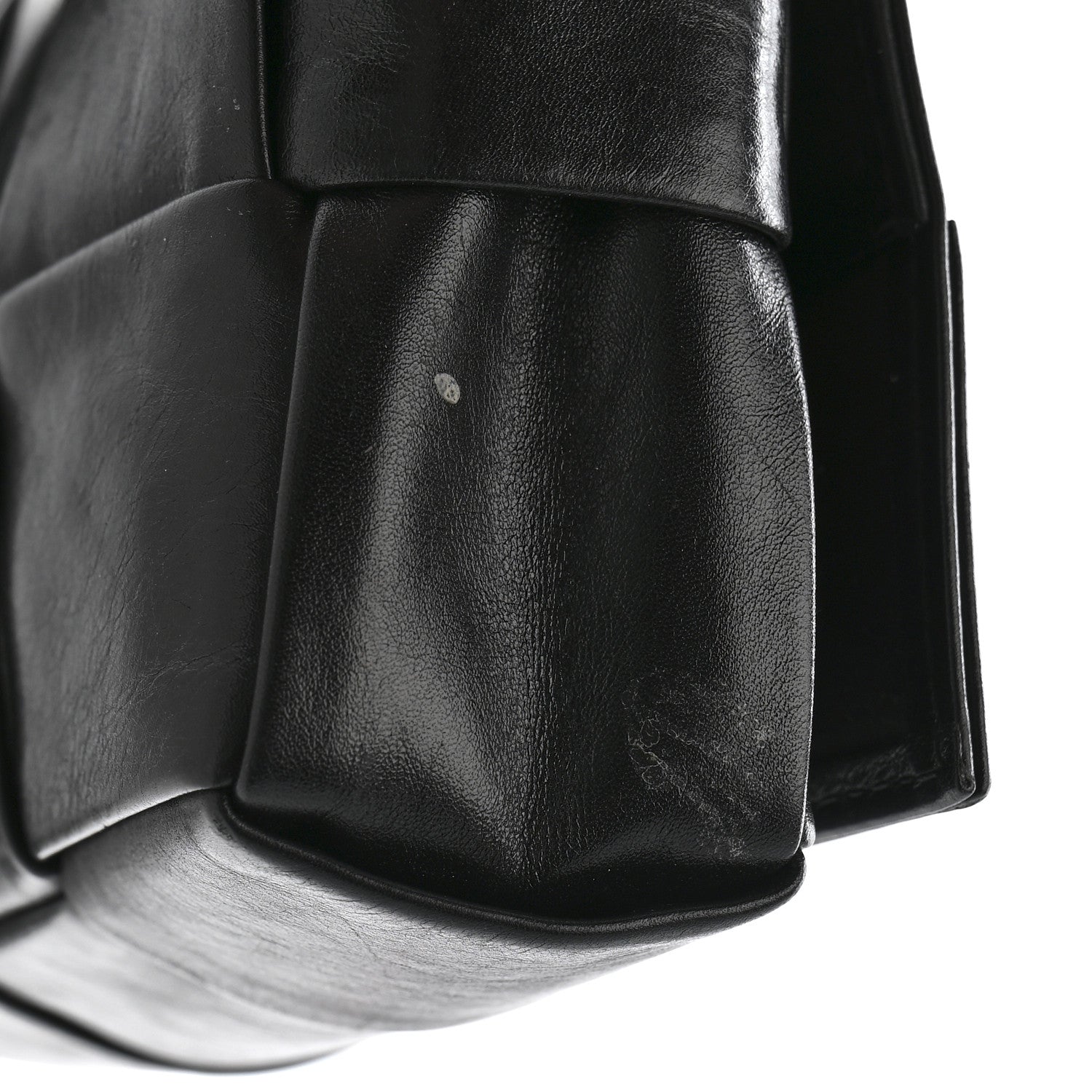 Bottega Veneta Paper Calfskin Maxi Intreccio Extra Mini Cassette Crossbody Bag Black 14 of 15