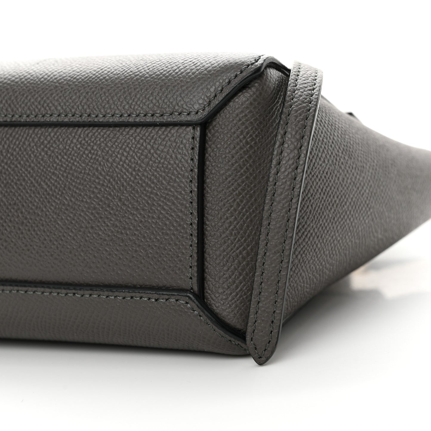 Grained Calfskin Pico Belt Bag Grey