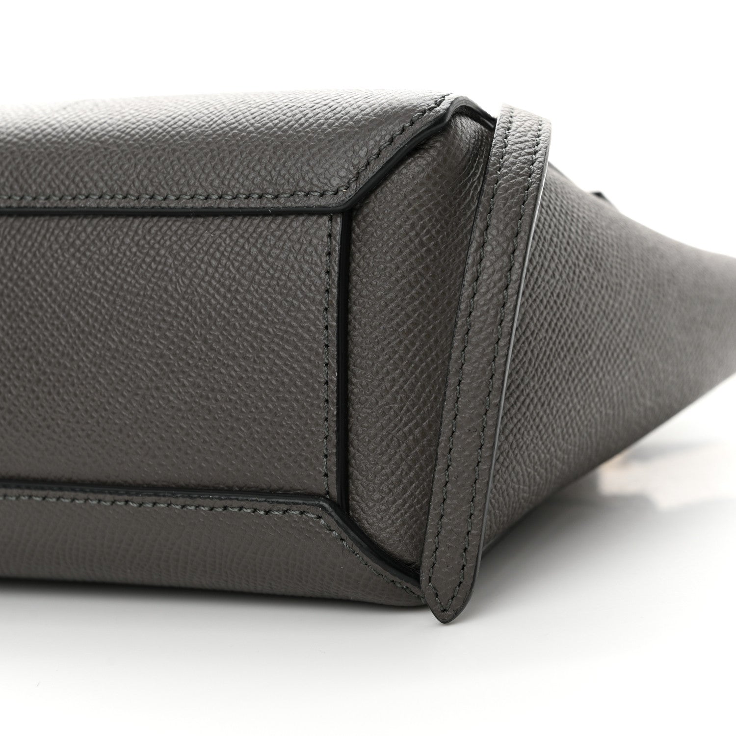 Celine Grained Calfskin Pico Belt Bag Grey 10 of 10