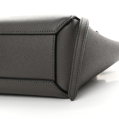Celine Grained Calfskin Pico Belt Bag Grey 10 of 10