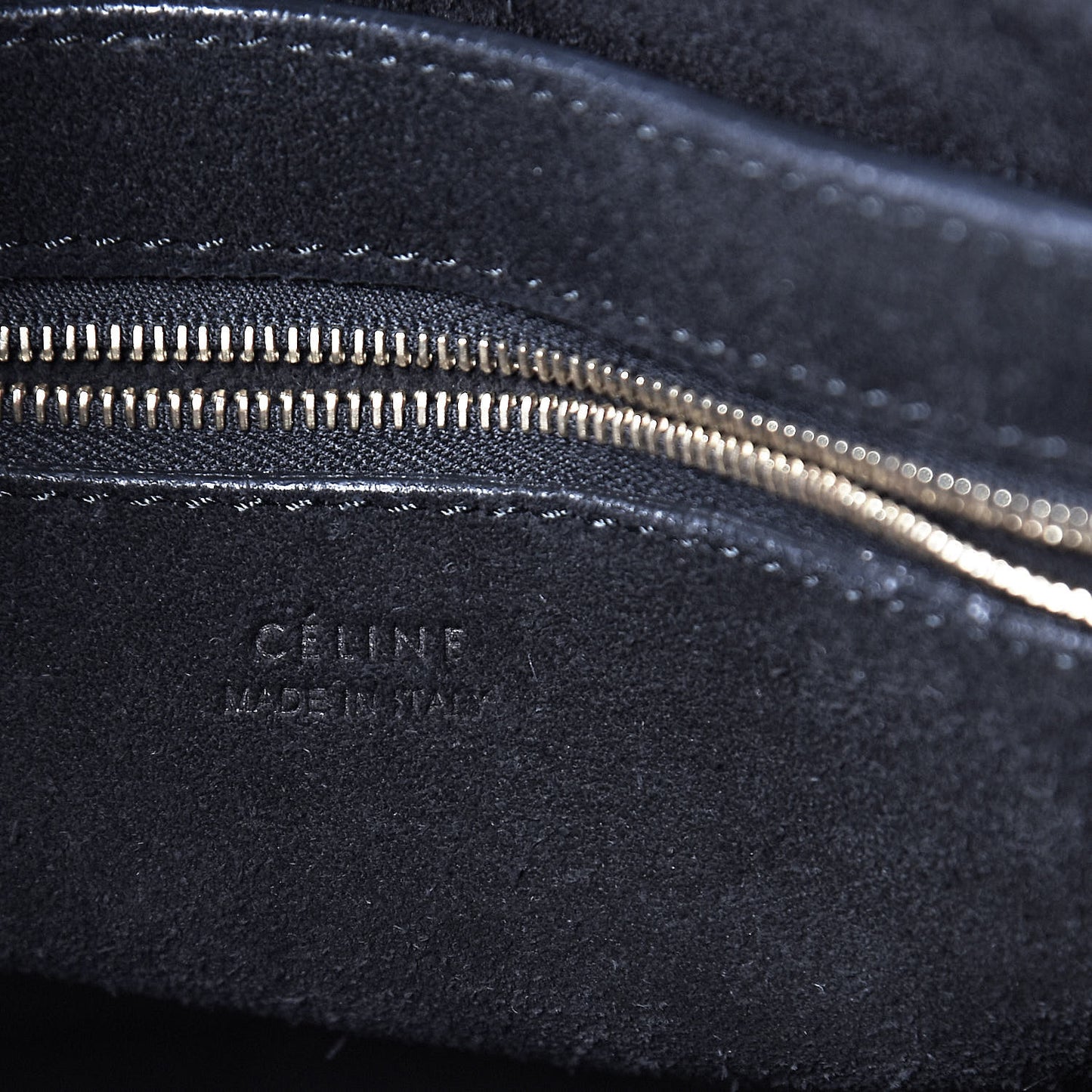 Goatskin Sangle Bucket Bag Black