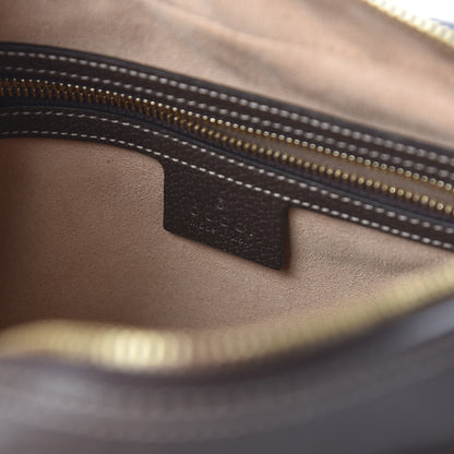 Gucci GG Supreme Monogram Web Small Ophidia Shoulder Bag Brown 9 of 11