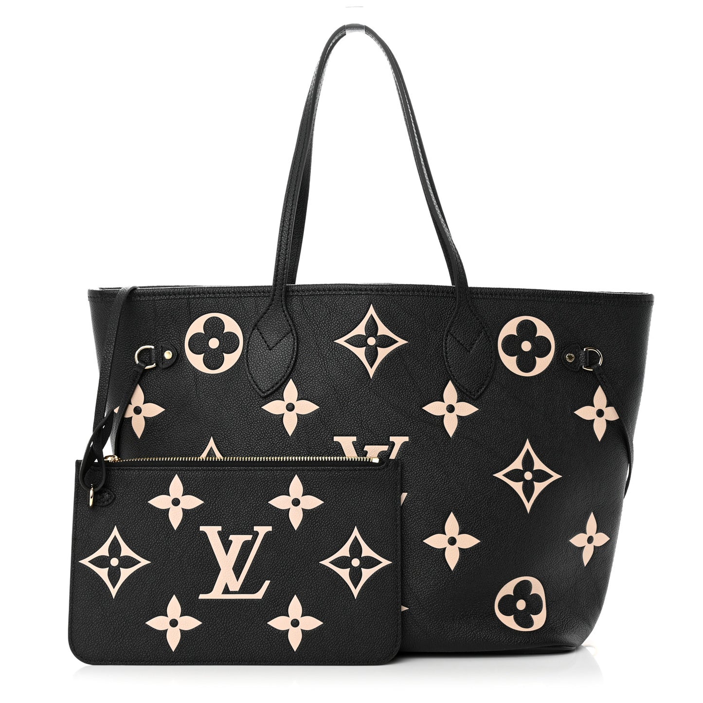 Empreinte Monogram Giant Neverfull MM Black Beige