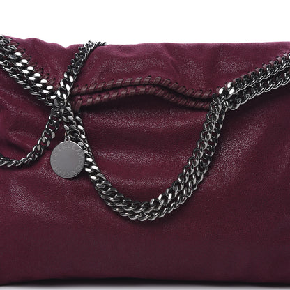 Stella McCartney Shaggy Deer Falabella Fold Over Tote Burgundy 9 of 11