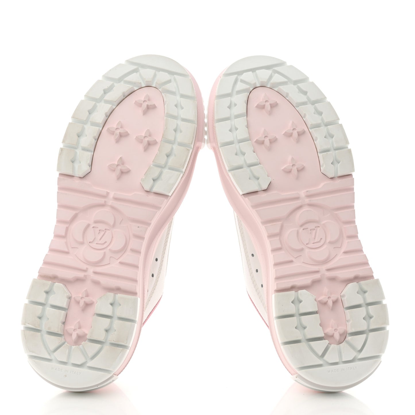 Canvas LV Squad Sneakers 37 White Pink