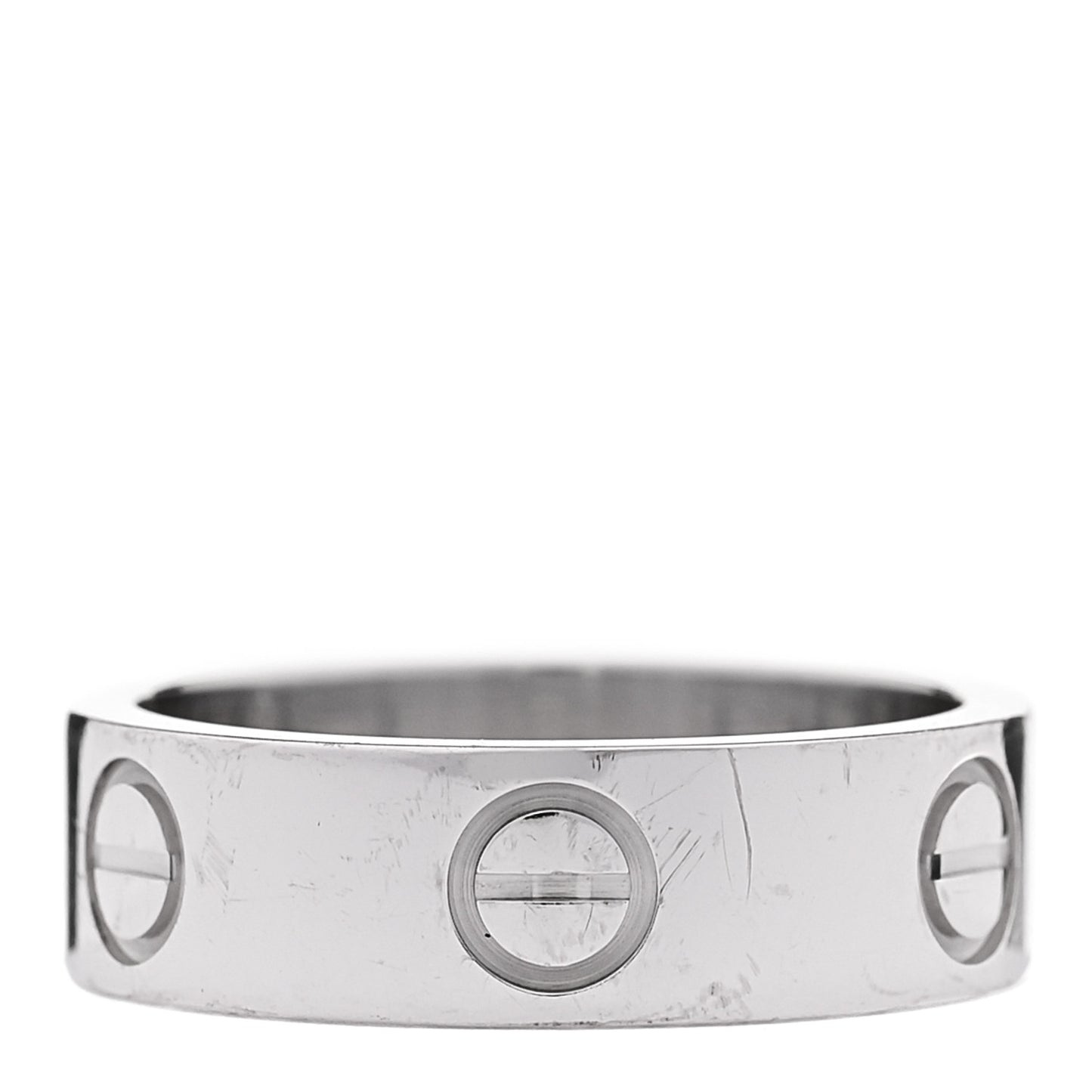 18K White Gold 5.5mm LOVE Ring 50 5.25