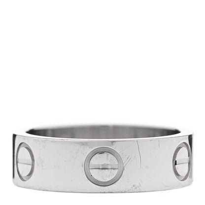 Cartier 18K White Gold 5.5mm LOVE Ring 50 5.25 3 of 5