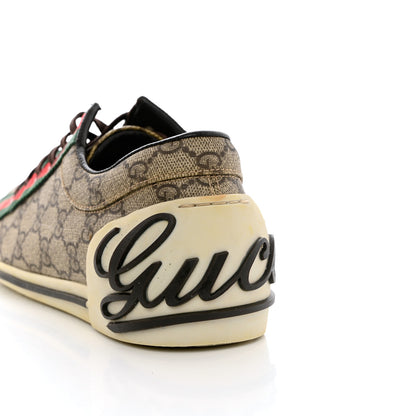 Gucci GG Monogram Web Womens Script Sneakers 38.5 Brown 11 of 13