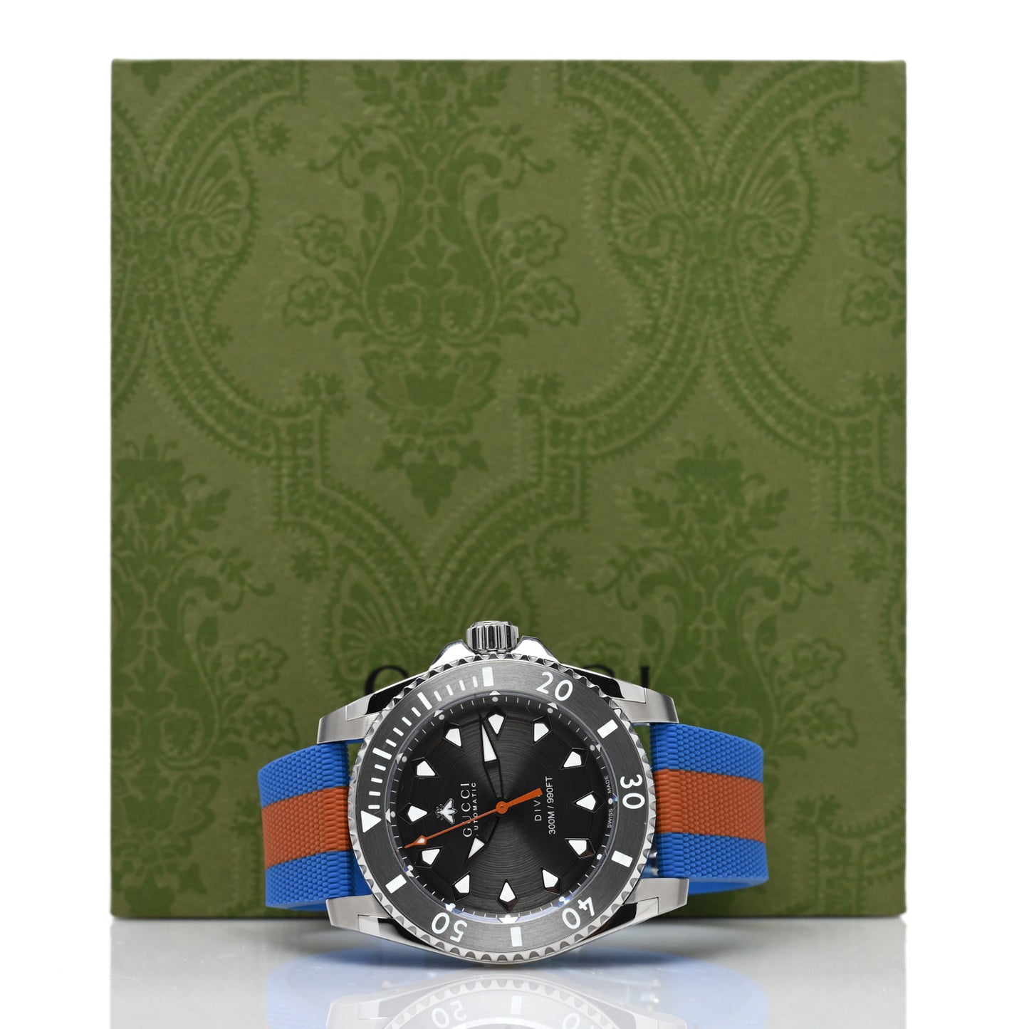 Stainless Steel Fabric 40mm Dive Automatic Watch Grey