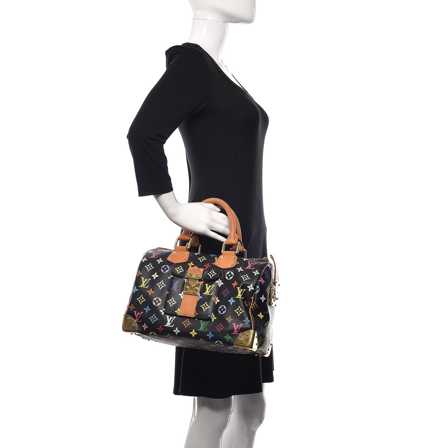Monogram Multicolor Speedy 30 Black
