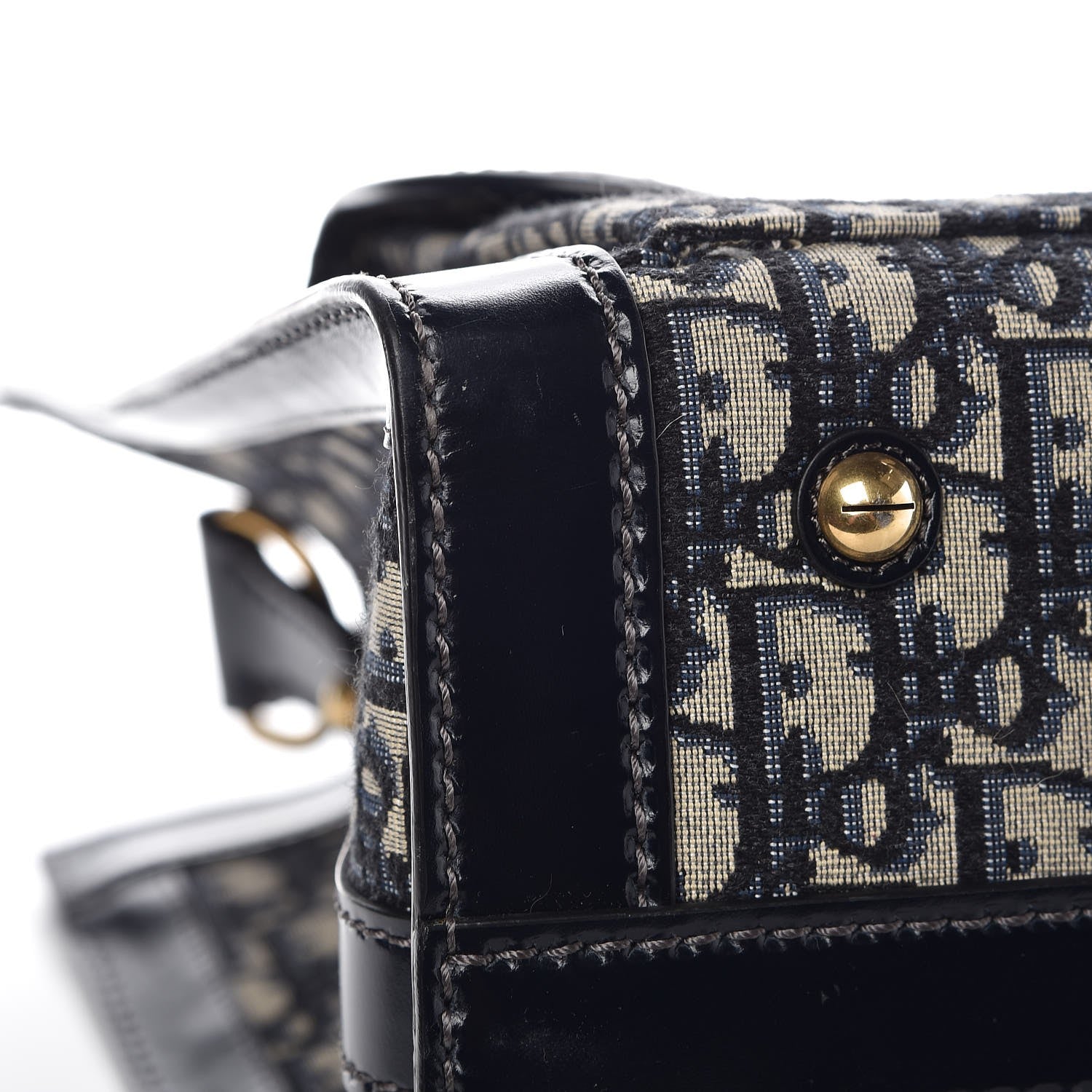 Christian Dior Oblique Tote Bag Blue 8 of 10