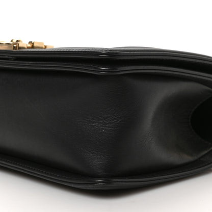 Chanel Calfskin Chevron Quilted Medium Boy Flap Black 9 of 9