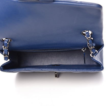 Chanel Lambskin Quilted Mini Rectangular Flap Dark Blue 5 of 15