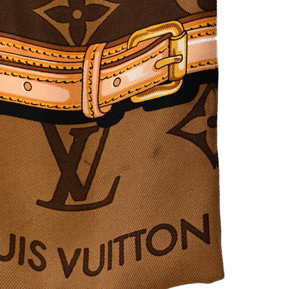 Louis Vuitton Silk Monogram Confidential Bandeau Brown 3 of 5