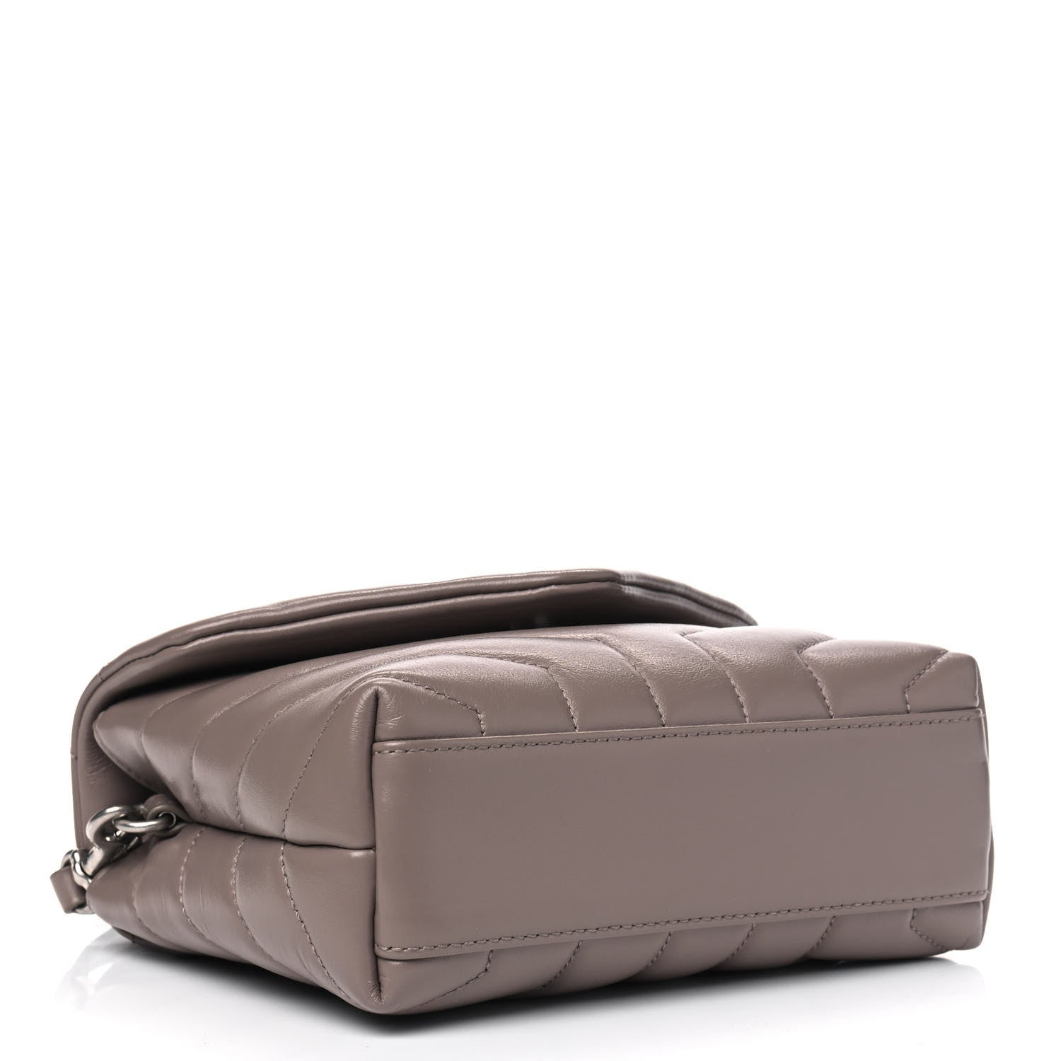 Saint Laurent Calfskin Y Quilted Monogram Toy Loulou Crossbody Bag Mink 3 of 4