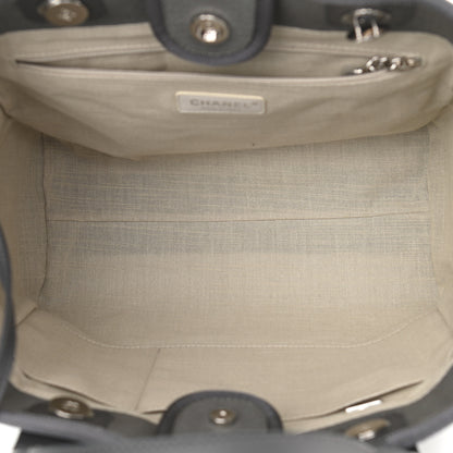 Chanel Mixed Fibers Small Deauville Tote Grey 6 of 11