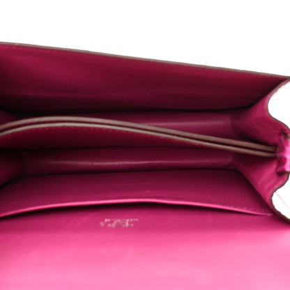 Hermes Shiny Alligator Mini Sac Roulis Rose Scheherazade 5 of 10