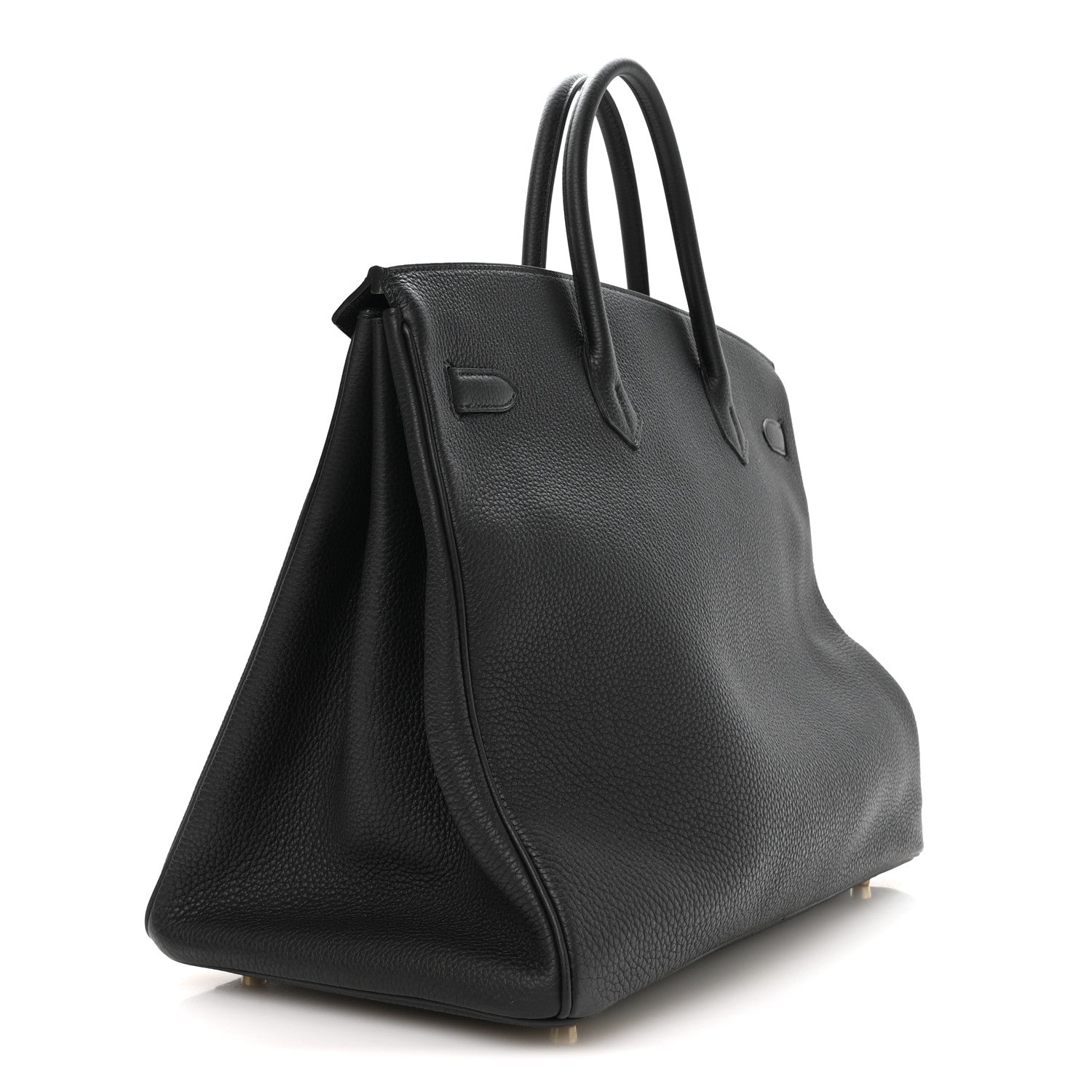 Hermes Togo Horseshoe Birkin 40 Black Gris Perle 2 of 10