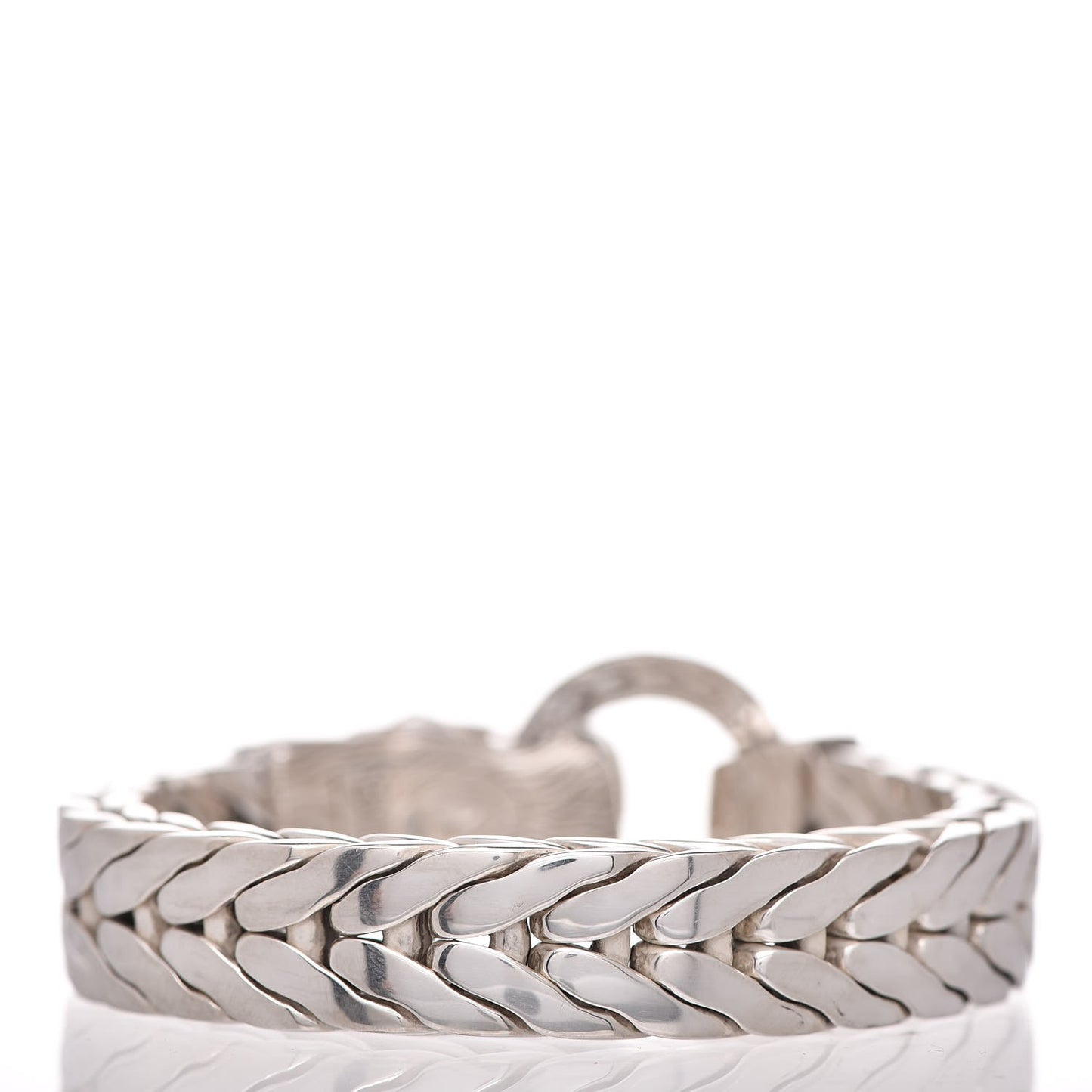 Sterling Silver 15mm Legends Naga Dragon Station Bracelet