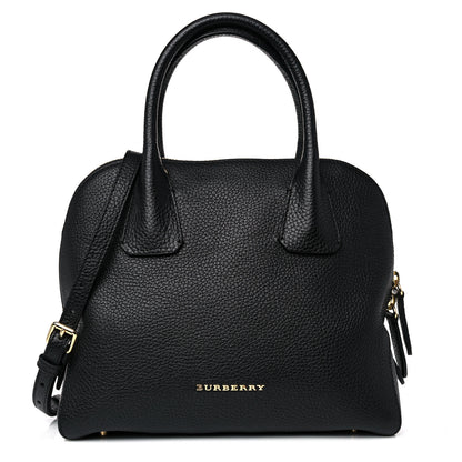 Burberry London Grainy Calfskin Small Greenwood Bowling Bag Black 1 of 10