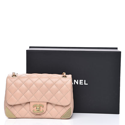 Chanel Calfskin Quilted Mini Rock The Corner Flap Pink 15 of 15