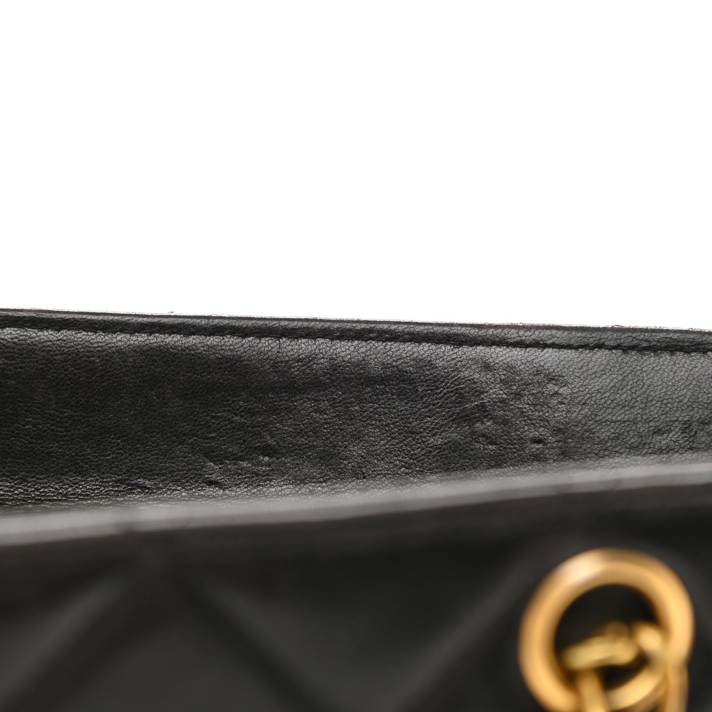 Lambskin Quilted Shoulder Bag Black