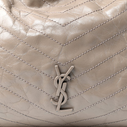 Saint Laurent Crinkled Calfskin Matelasse Monogram Niki Shoulder Bag Gold Sand 9 of 9