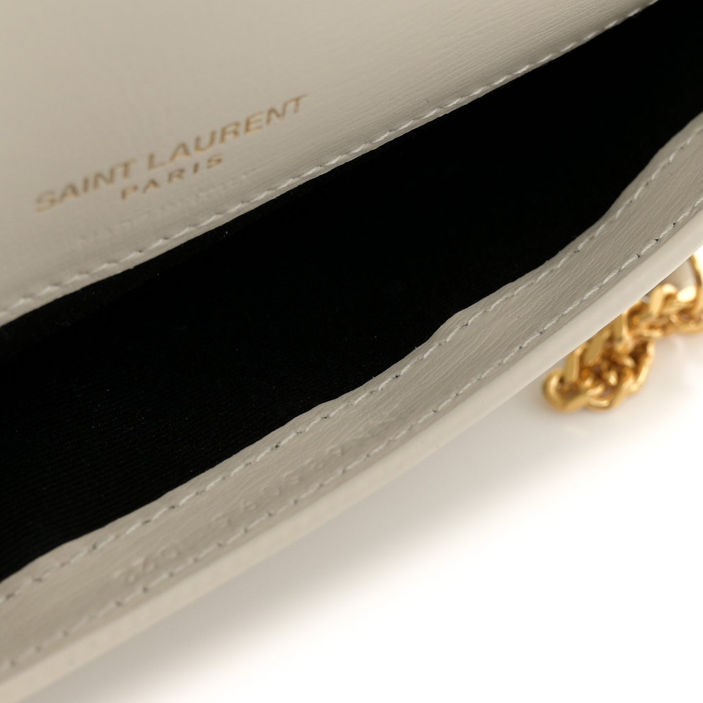 Grained Calfskin Monogram Phone Holder Crossbody Crema Soft