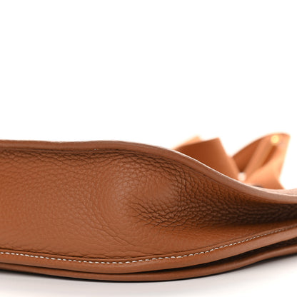 Hermes Taurillon Clemence Evelyne III PM Gold 10 of 11