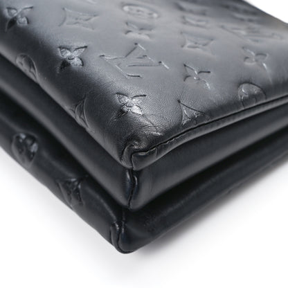 Louis Vuitton Lambskin Embossed Monogram Coussin PM Black 13 of 15
