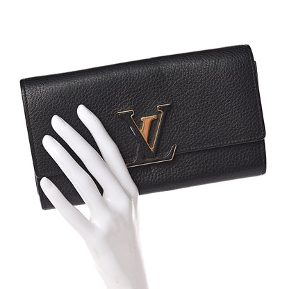 Louis Vuitton Taurillon Capucines Wallet Black 2 of 8