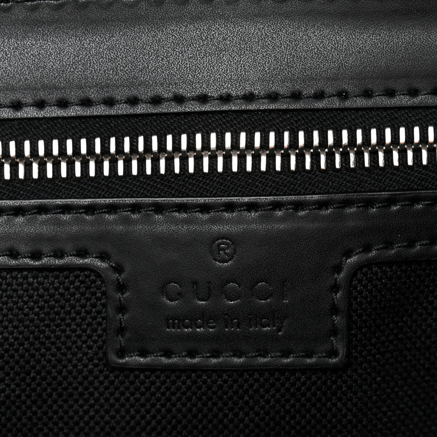 Gucci GG Supreme Monogram Appia Calfskin Web Crossbody Bag Black Grey 6 of 10