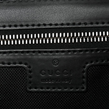 Gucci GG Supreme Monogram Appia Calfskin Web Crossbody Bag Black Grey 6 of 10