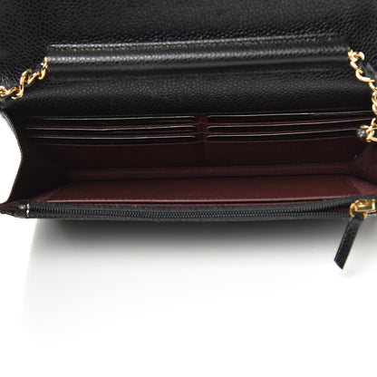 Chanel Caviar Quilted Wallet On Chain WOC Black 5 of 9