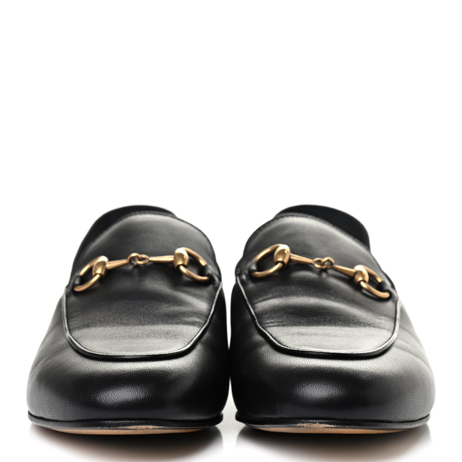 Gucci Lambskin Horsebit Slingback Slippers 35.5 Black 2 of 4