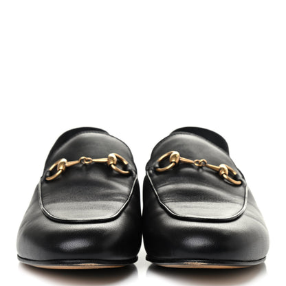 Gucci Lambskin Horsebit Slingback Slippers 35.5 Black 2 of 4