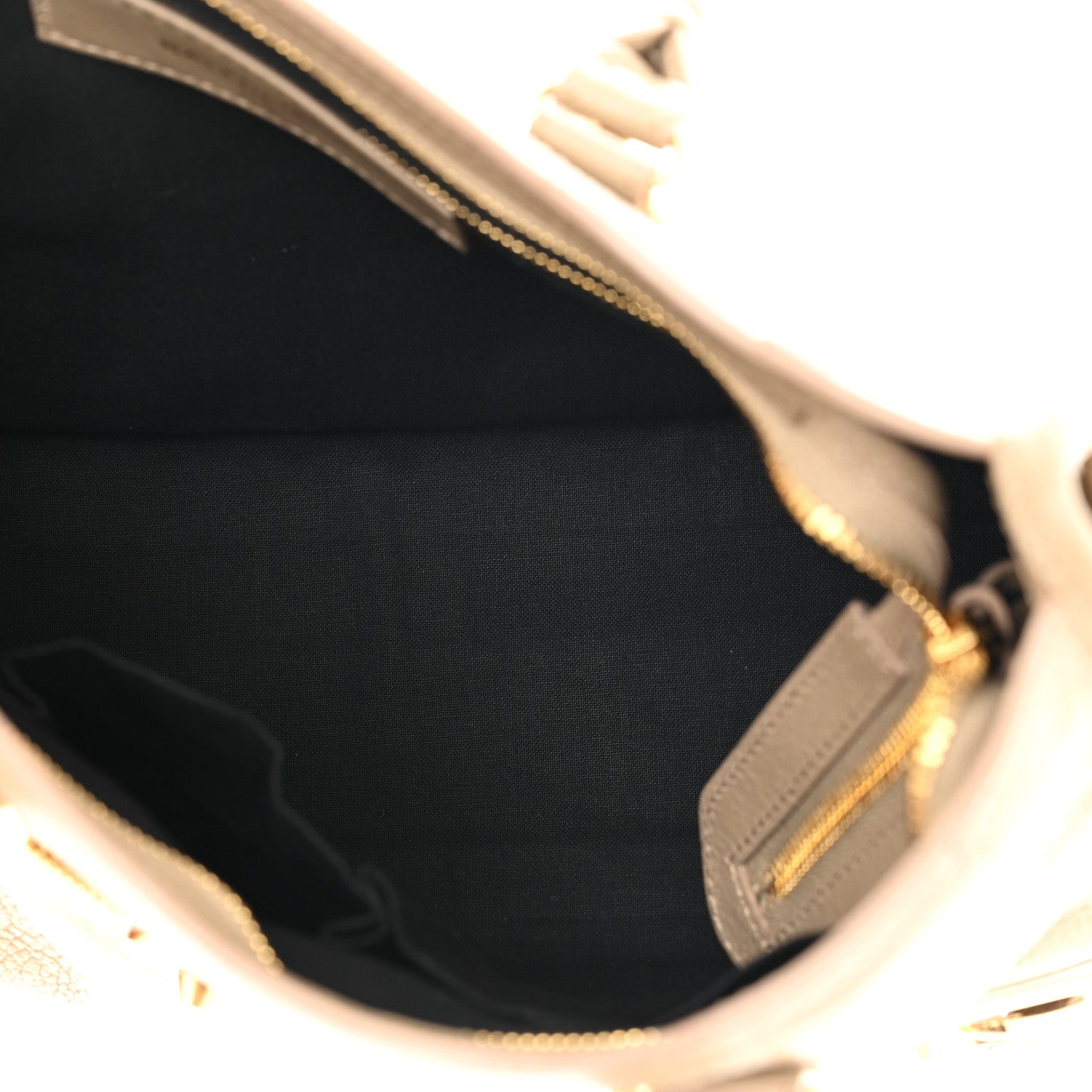 Balenciaga Chevre Gold Metallic Edge Hardware S City Beige Latte 7 of 10