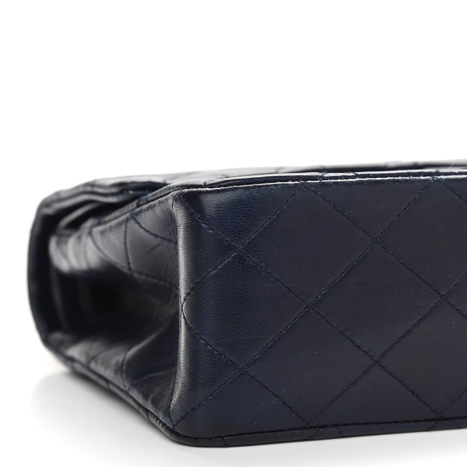 Chanel Lambskin Quilted Small Double Flap Navy 8 of 19