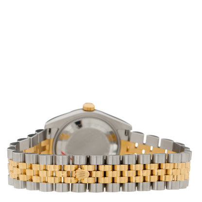 Rolex Stainless Steel 18K Yellow Gold 31mm Oyster Perpetual Datejust Watch White Roman 178273 3 of 5