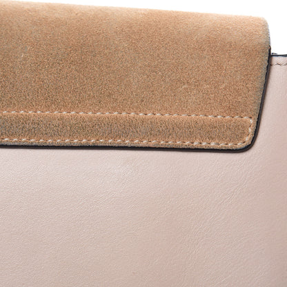 Chloe Suede Calfskin Small Faye Shoulder Bag Cement Pink 14 of 16