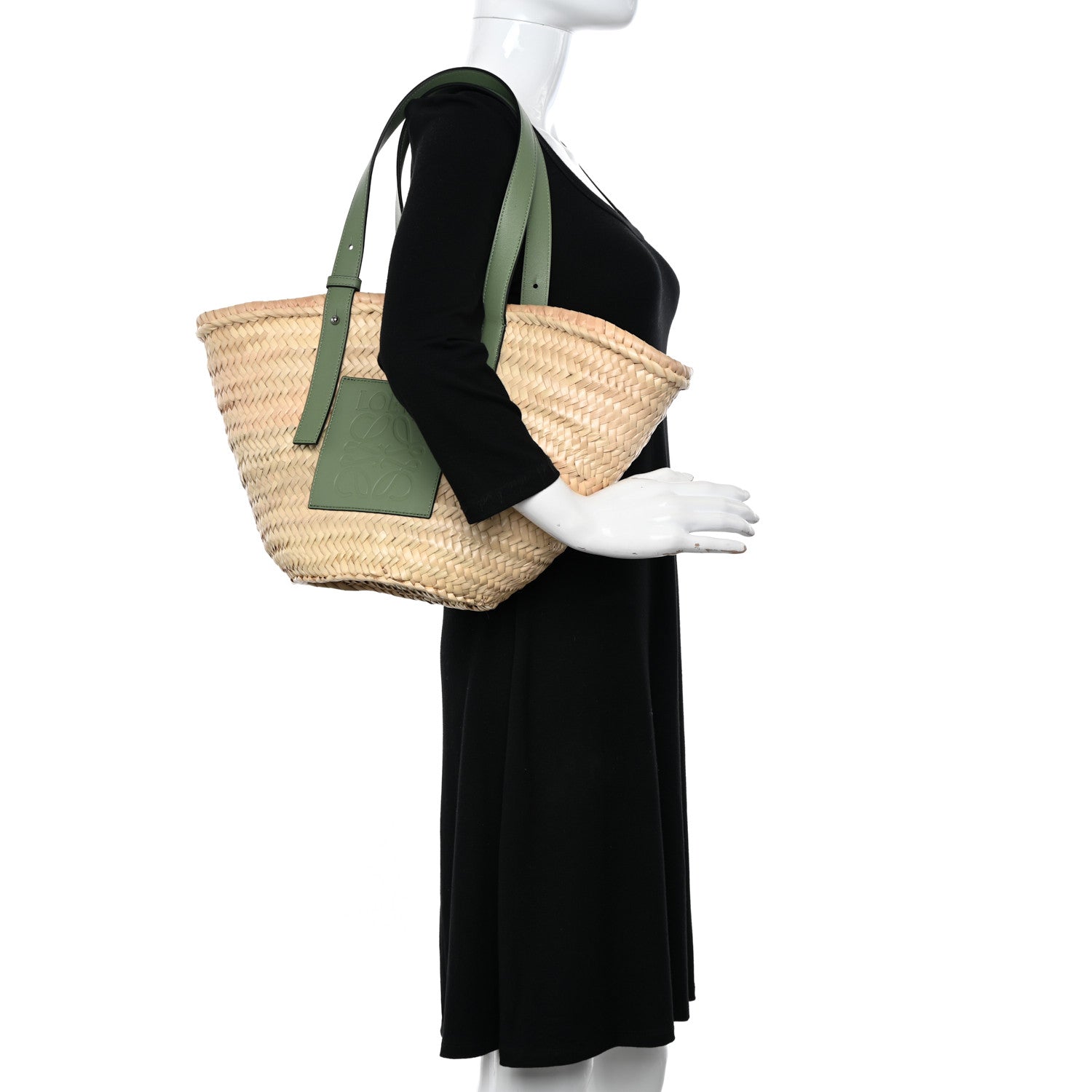 Loewe Raffia Basket Tote Bag Natural Rosemary 2 of 9