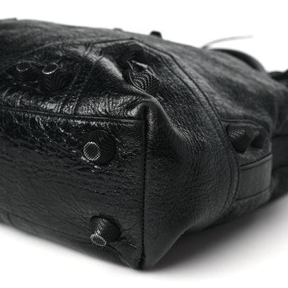 Balenciaga Agneau Arena Medium Le Cagole Tote Bag Black 10 of 12