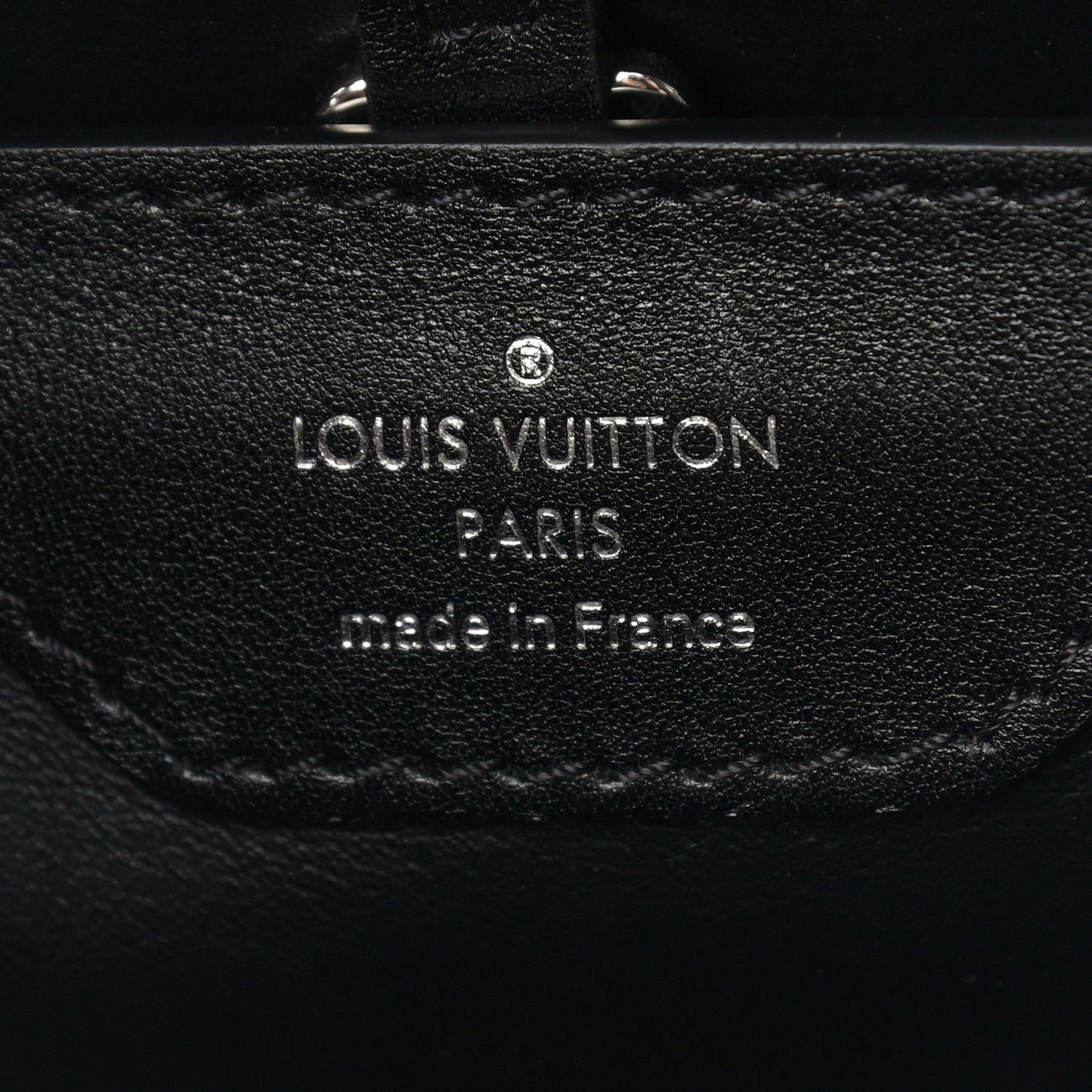 Smooth Calfskin Crystal Flowers Capucines BB Black